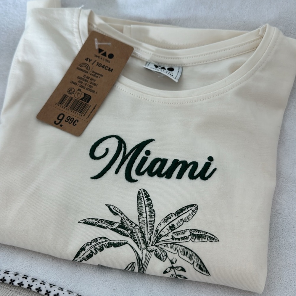 White Miami Graphic T-Shirt